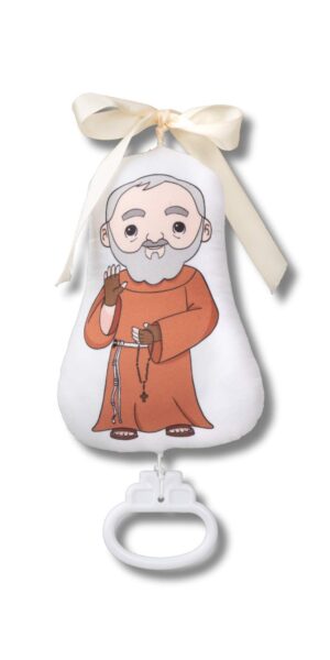 Carillon Neonato Personalizzato San Pio da Pietrelcina - Carillon Culla e Passeggino